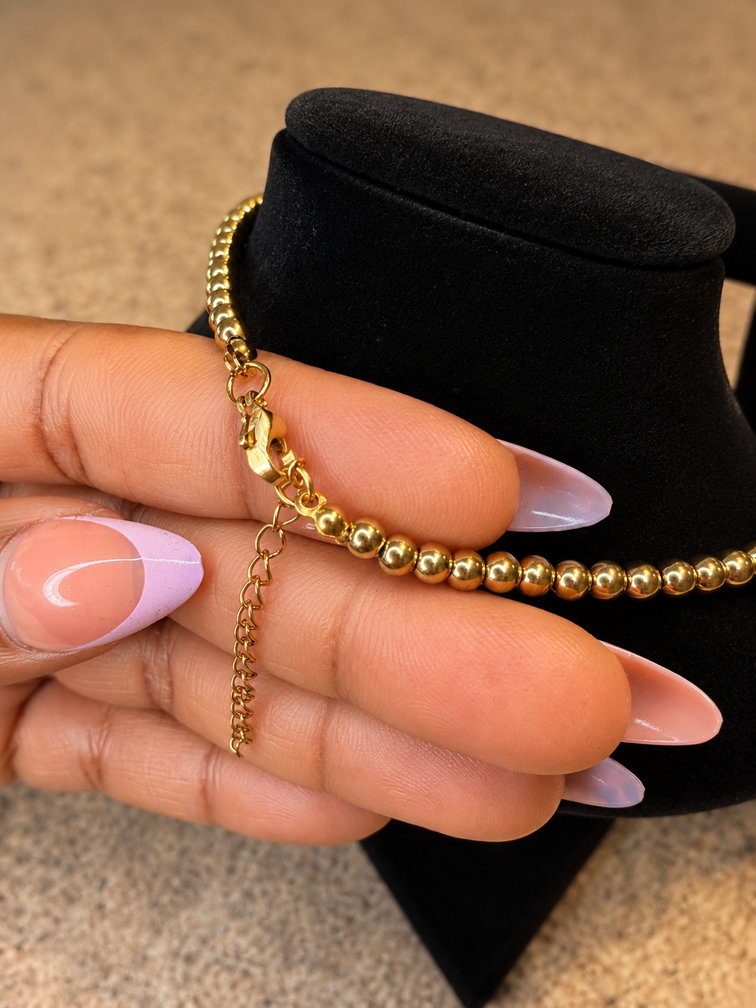 Necklace & Ring Set – 1 Gold Necklace + 2 Rings