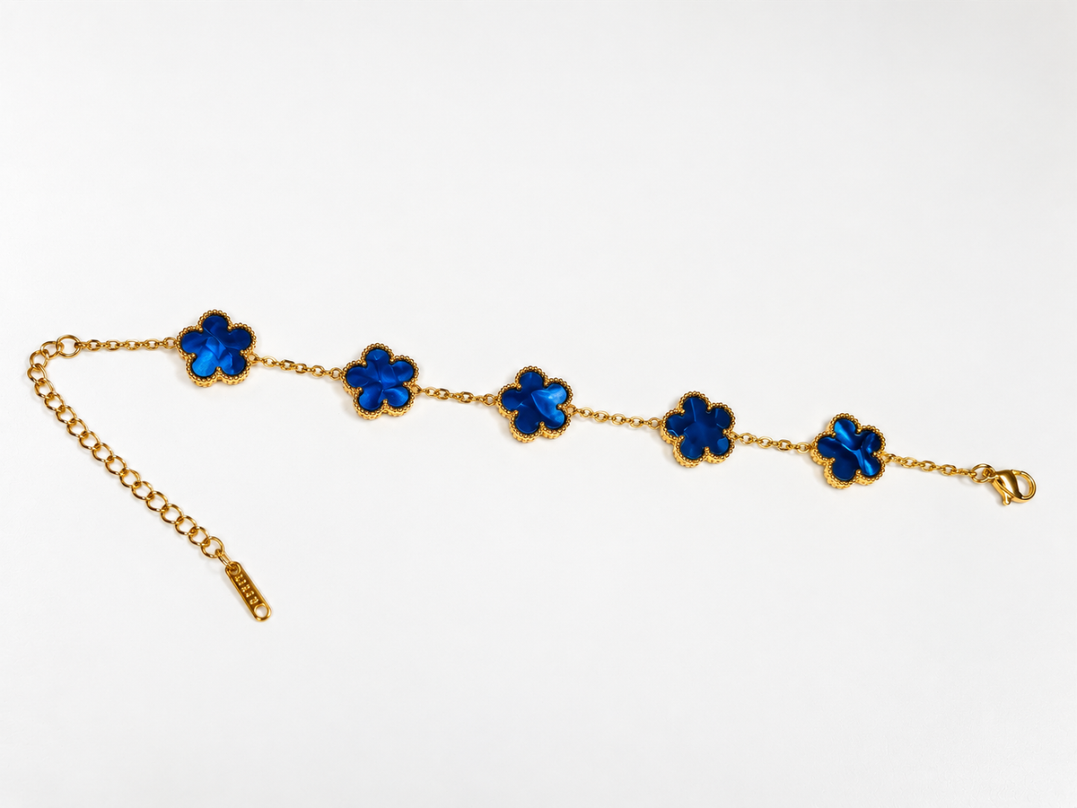 Clover Flower Stainless Steel Bracelet – 6 Colors